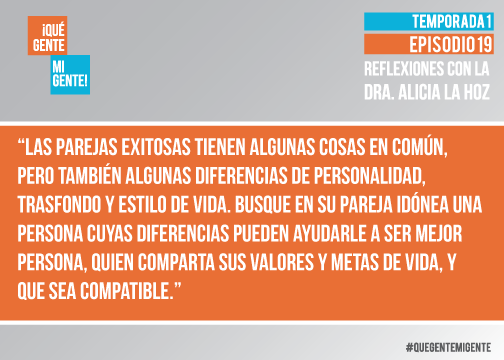 Las parejas exitosas tienen algunas cosas en común, pero también algunas diferencias de personalidad, trasfondo y estilo de vida. Busque en su pareja idónea una persona cuyas diferencias pueden ayudarle a ser mejor persona, quien comparta sus valores y metas de vida, y que sea compatible.