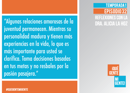 Algunas relaciones amorosas de la juventud permanecen. Mientras su personalidad madura y tienen más experiencias en la vida, lo que es más importante para usted se clarifica. Toma decisiones basadas en tus metas y no resbales por la pasión pasajera.