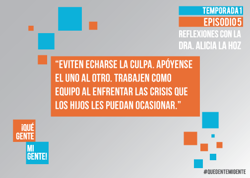 Eviten echarse la culpa. Apóyense el uno al otro. Trabajen como equipo al enfrentar las crisis que los hijos les puedan ocasionar.