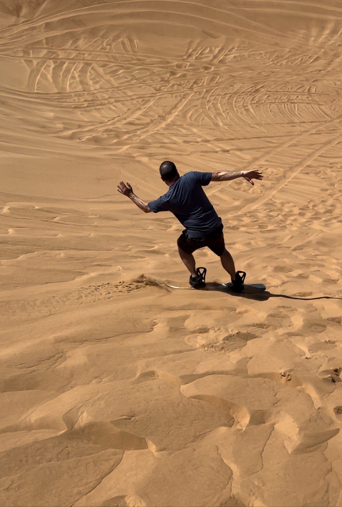 sand surfing