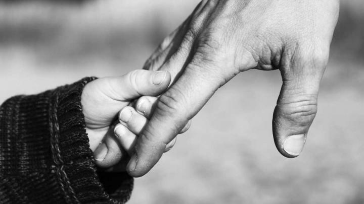 a father's loving hand