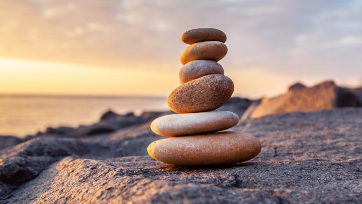 stones on rocky beach