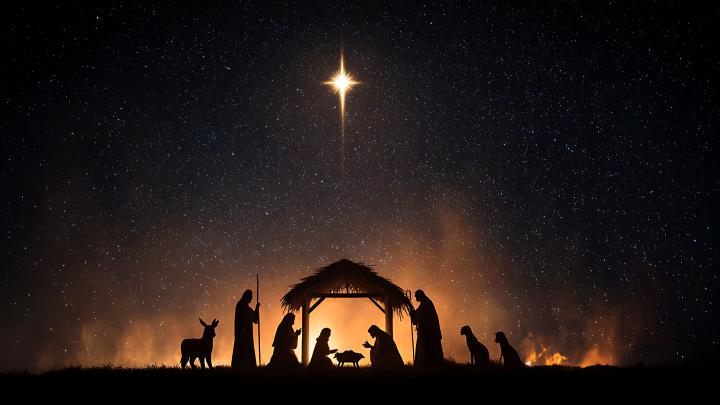 nativity scene silhouette
