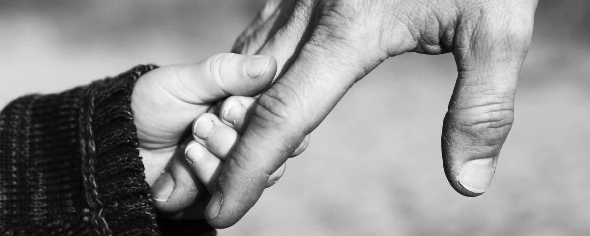 a father's loving hand