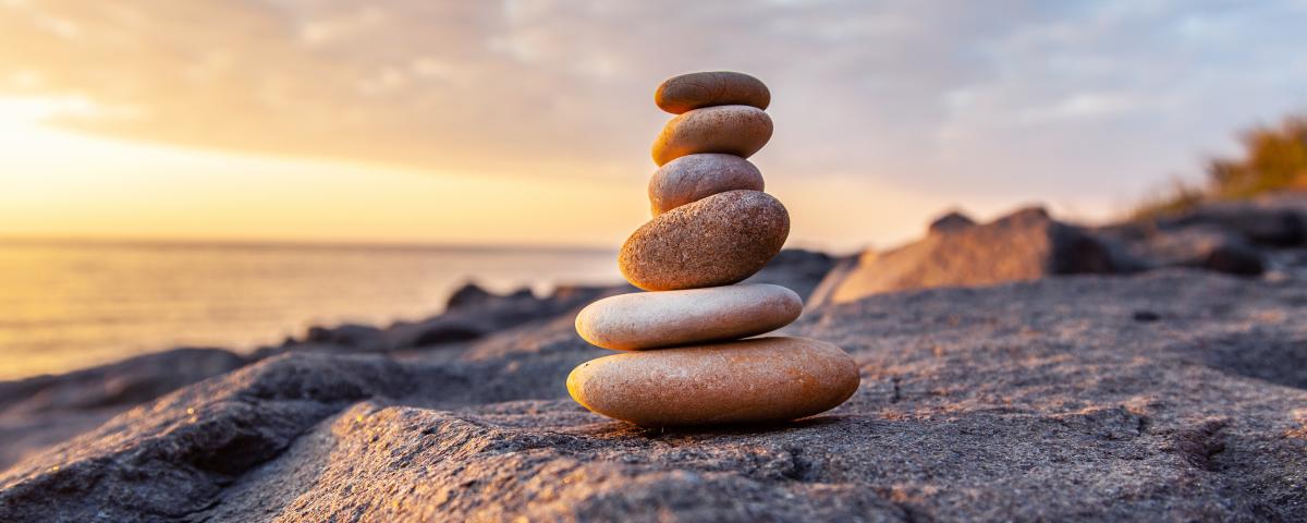 stones on rocky beach