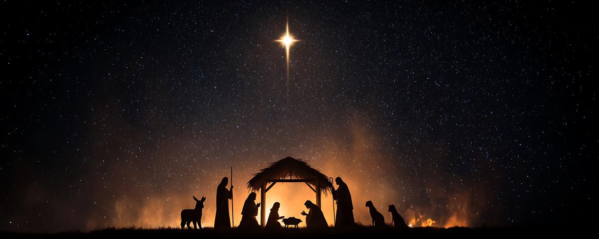 nativity scene silhouette